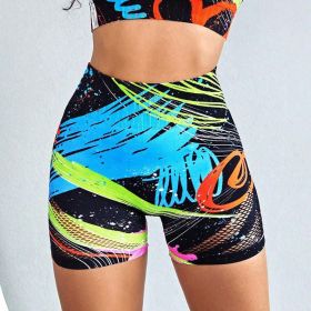 Personalized Printing Drying Running Fitness Sports Bra Women Seamless Knitting Tight High Elastic Yoga Suit (size: M)